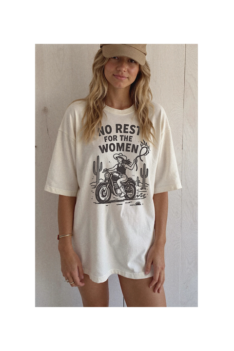 No Rest for the Women | Graphic Tee | Ivory