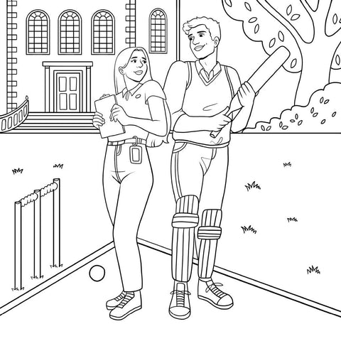 The Sports Romance Colouring Book