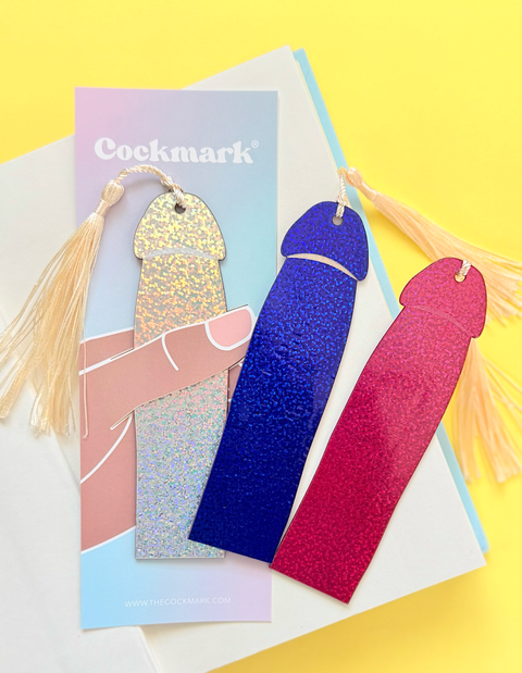 Holo Shimmer Silver Cockmark |  Bookmark