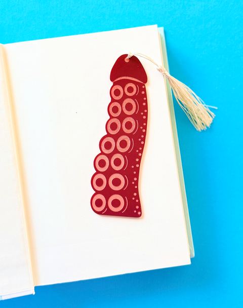Maroon Coctopus Cockmark | Bookmark