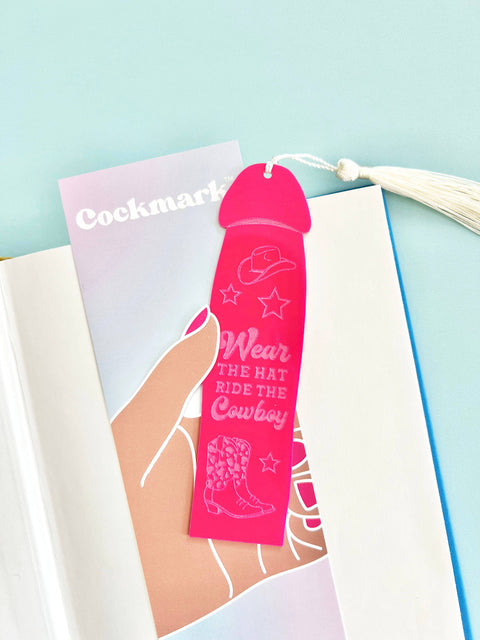 Ride a Cowboy Cockmark | Bookmark