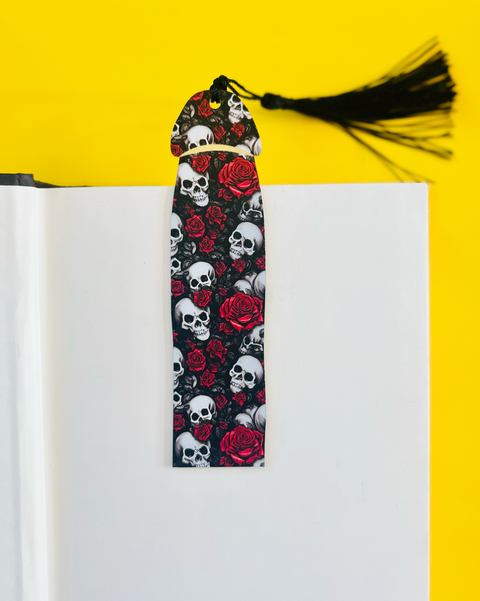 Skull + Roses Cockmark | Bookmark