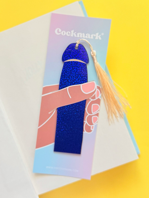 Holo Shimmer Silver Cockmark |  Bookmark