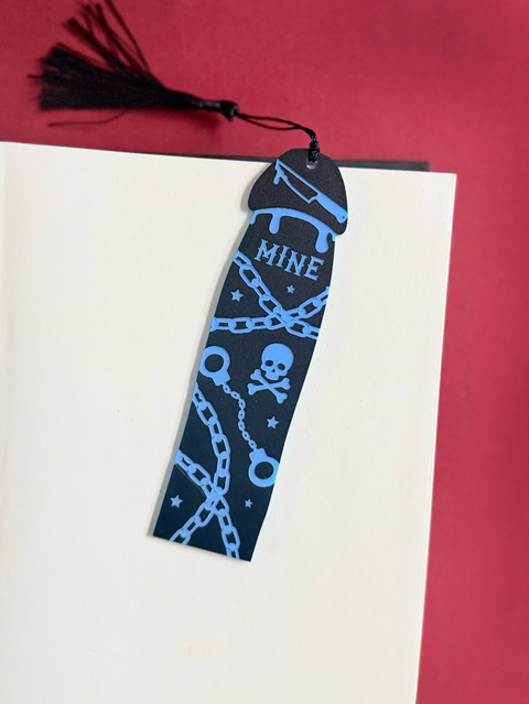 Dark Romance Blue Cockmark |  Bookmark