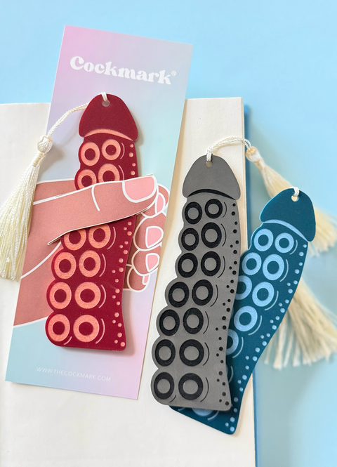 Maroon Coctopus Cockmark | Bookmark