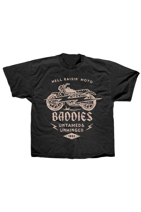 Hell Raisin' Moto Baddies |  Graphic Tee | Black