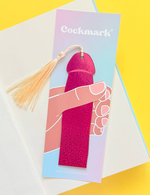 Holo Shimmer Blue Cockmark | Bookmark
