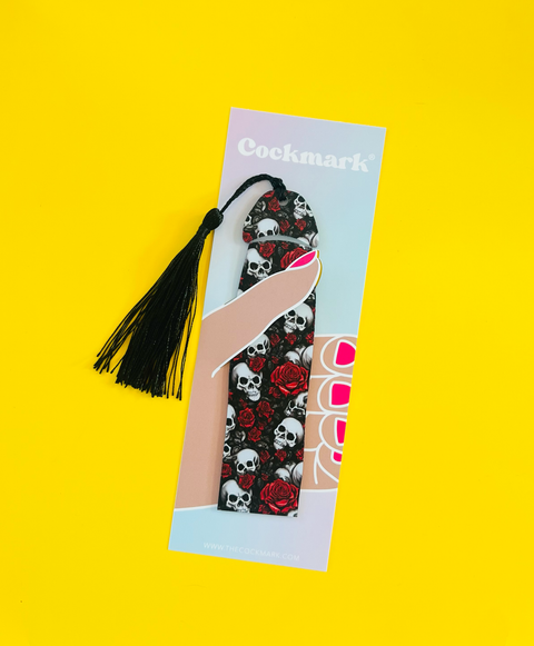 Skull + Roses Cockmark | Bookmark