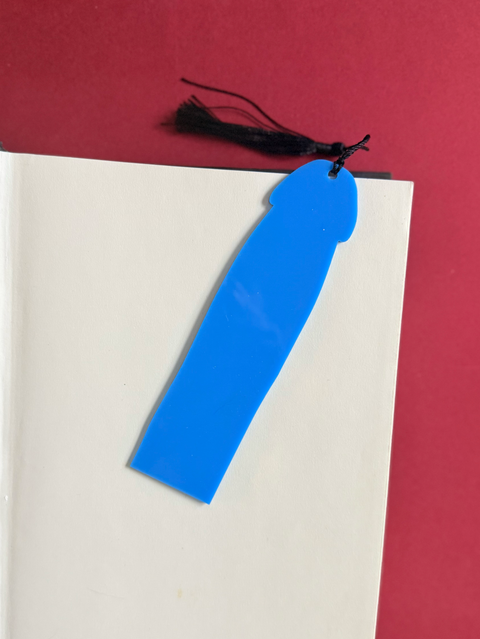 Dark Romance Blue Cockmark |  Bookmark